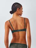 John Lewis Hallie High Apex Underwired Bra, Spruce Green
