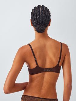 John Lewis Riley Balcony Bra, Chocolate - view 2, Chocolate