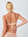 John Lewis Wren Lace Underwired Plunge Bra, Soft Pink