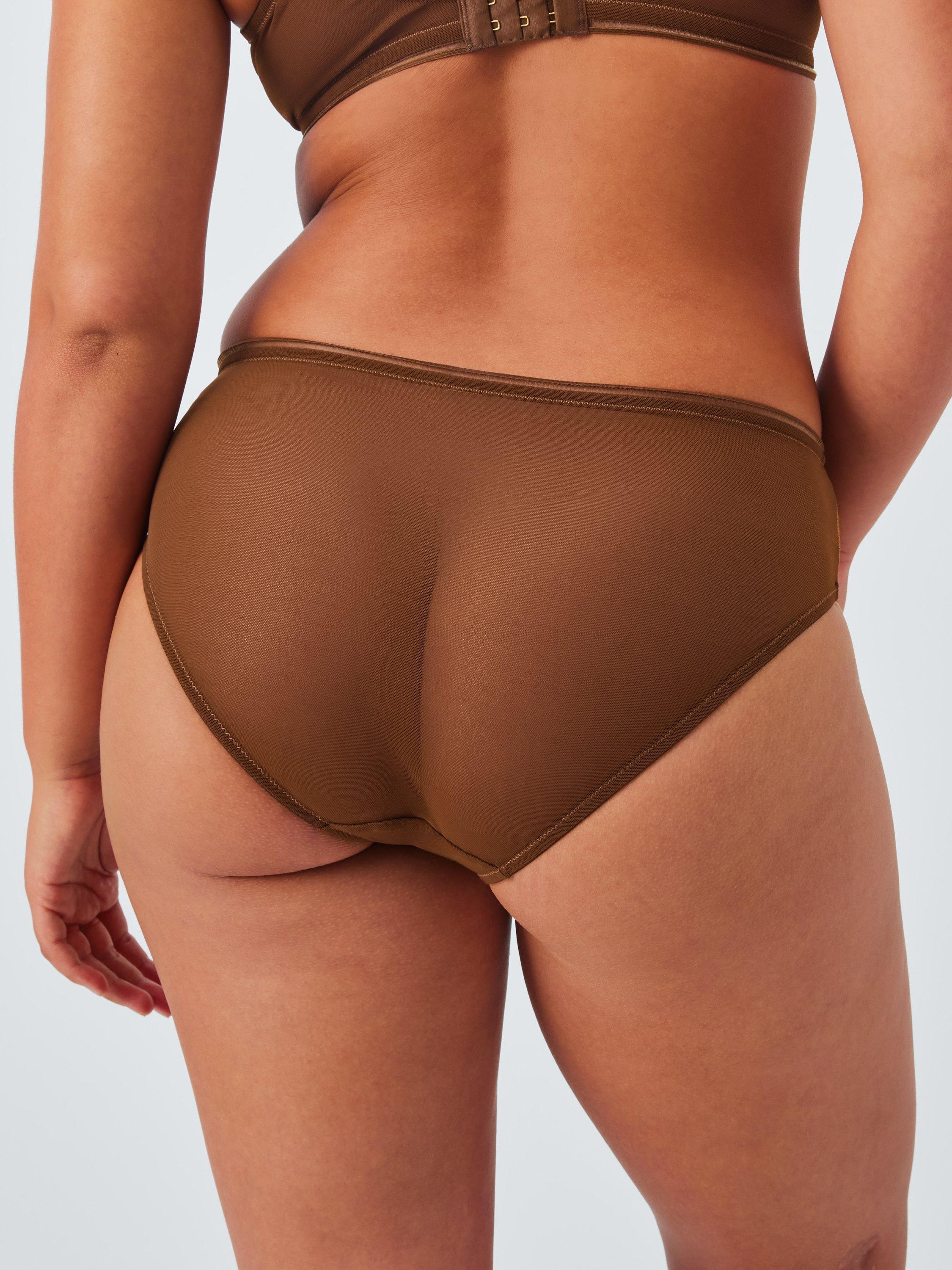 Product image 8 of 10, which shows John Lewis Amiri Bikini Knickers, Ochre, 8