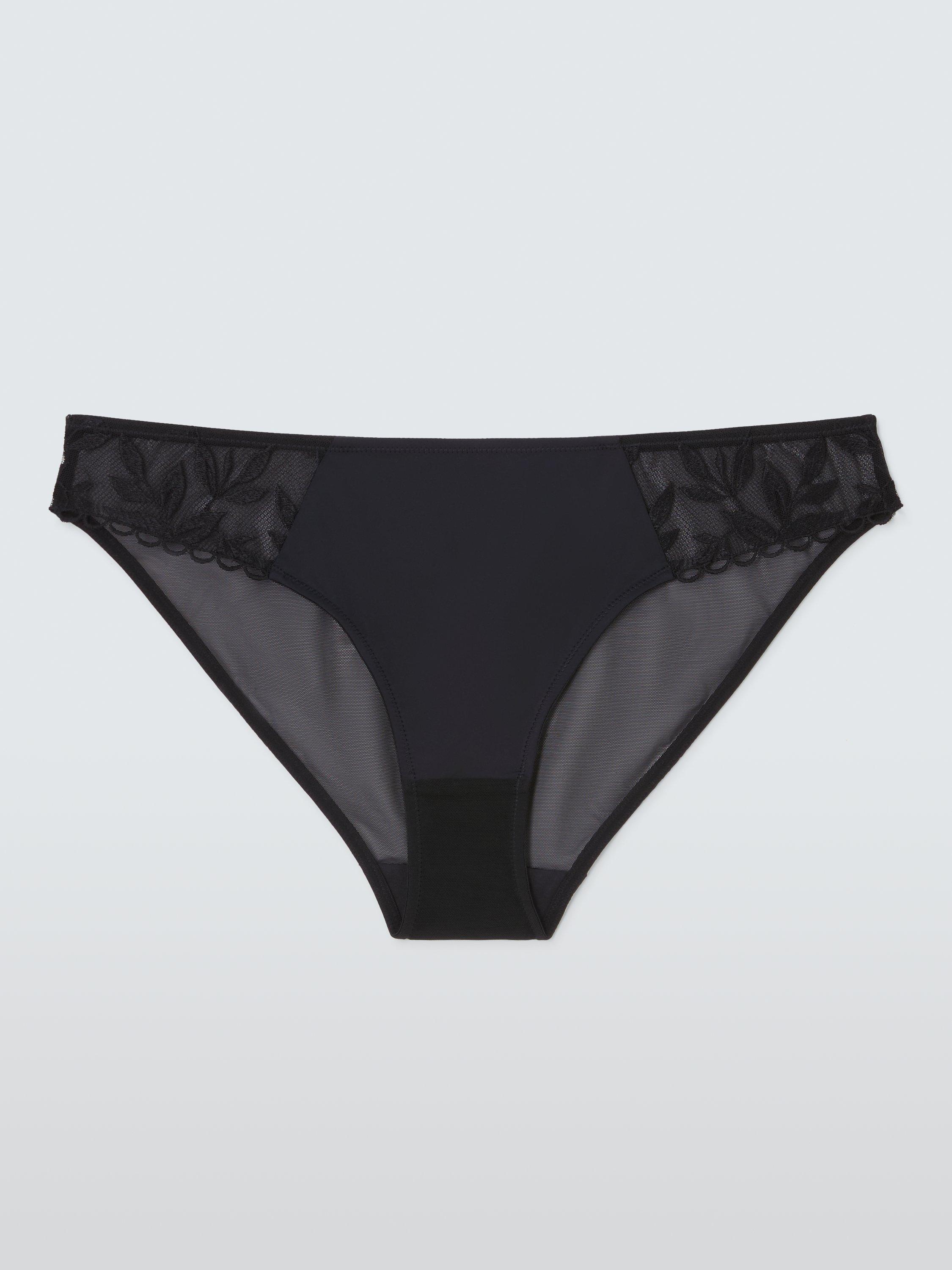 Product image 4 of 10, which shows John Lewis Carmela Brazilian Knickers, Black, 8
