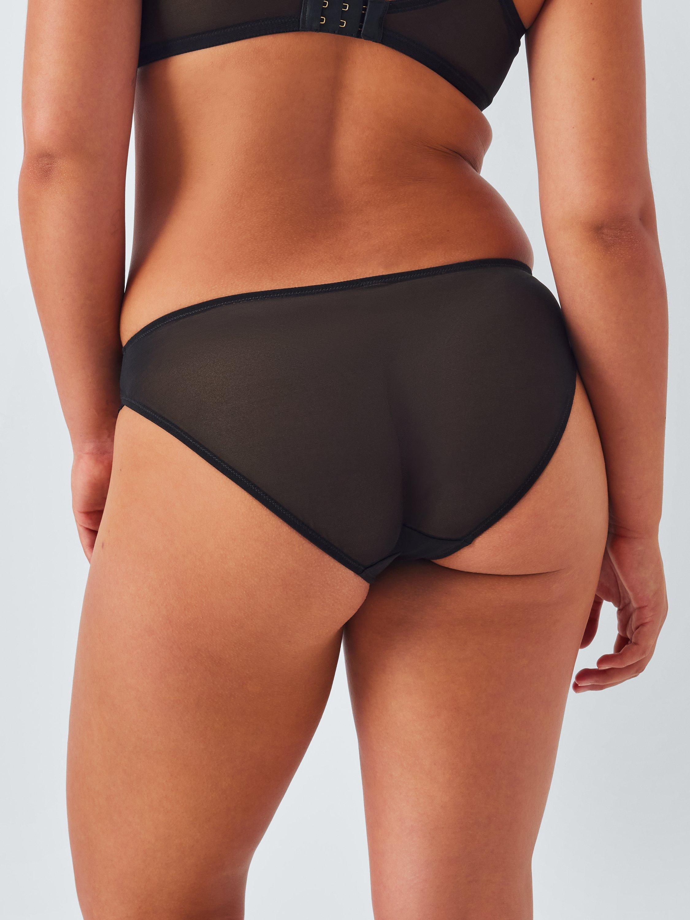 Product image 8 of 10, which shows John Lewis Carmela Brazilian Knickers, Black, 8