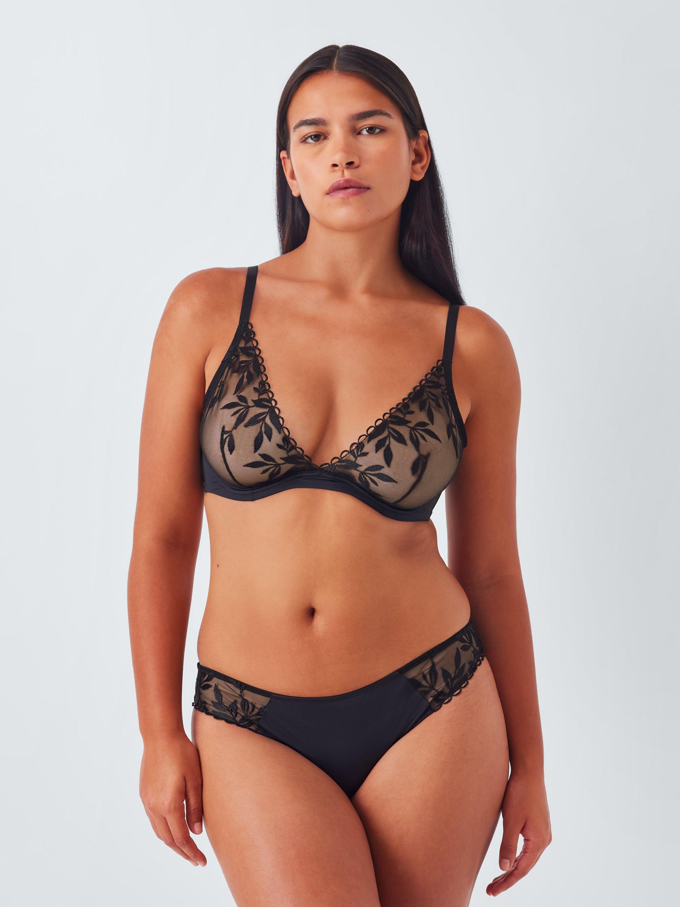 Product image 9 of 10, which shows John Lewis Carmela Brazilian Knickers, Black, 8
