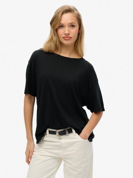 Superdry Studios Dropped Shoulder T-Shirt, Black