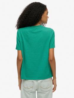 Superdry Essential Logo Pure Organic Cotton Sweatshirt, Alpine Green - view 2, Alpine Green