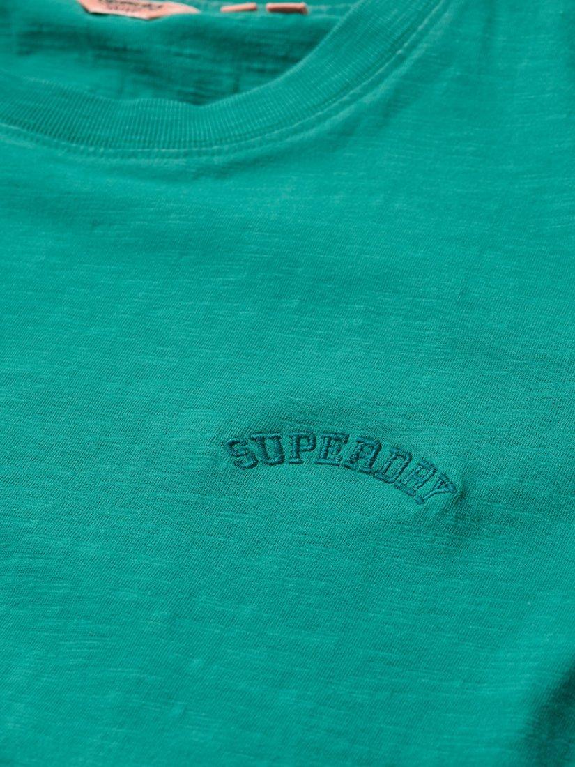 Product image 5 of 5, which shows Superdry Essential Logo Pure Organic Cotton Sweatshirt, Alpine Green, 8