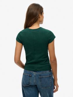 Superdry Athletic Essential T-Shirt - view 2, Enamel Green
