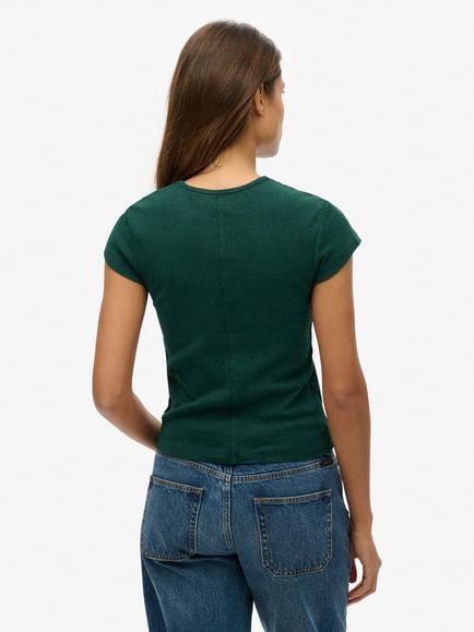 Superdry Athletic Essential T-Shirt - view 2, Enamel Green