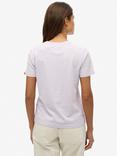Superdry Vintage Logo Neon T-Shirt, Soft Purple
