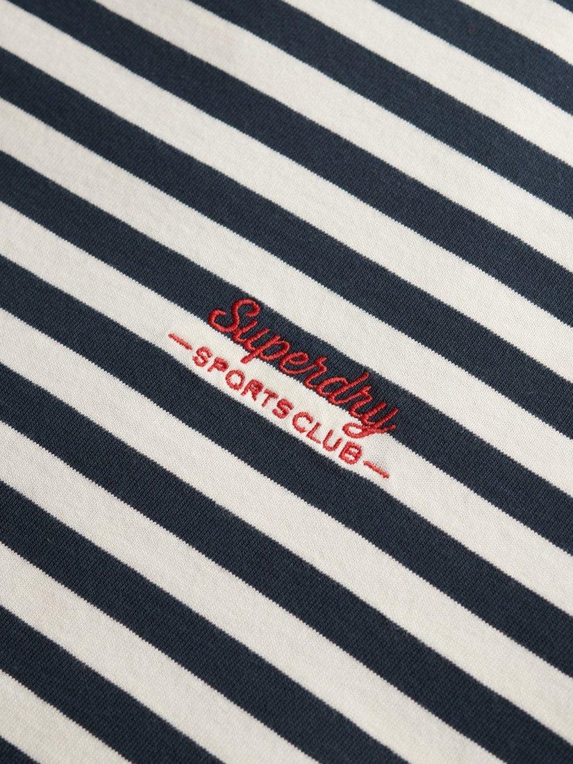 Product image 5 of 5, which shows Superdry Country Club Stripe T-Shirt, Navy, 8