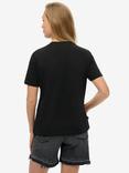 Superdry Essential Logo Embroidered Pure Organic Cotton T-Shirt, Black