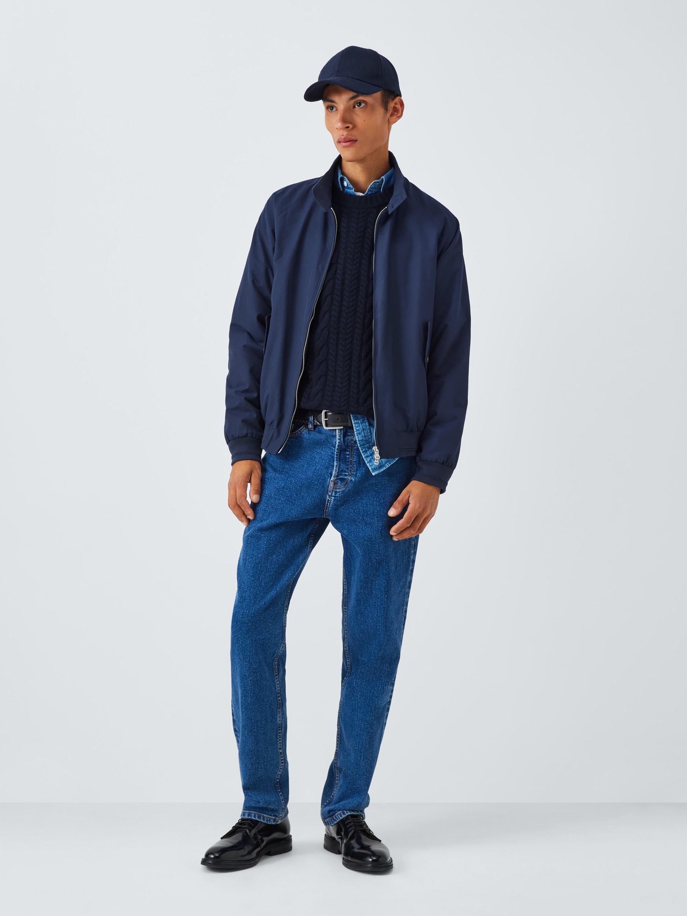 Product image 4 of 7, which shows John Lewis Cashmere Cable Knit Jumper, Navy, L