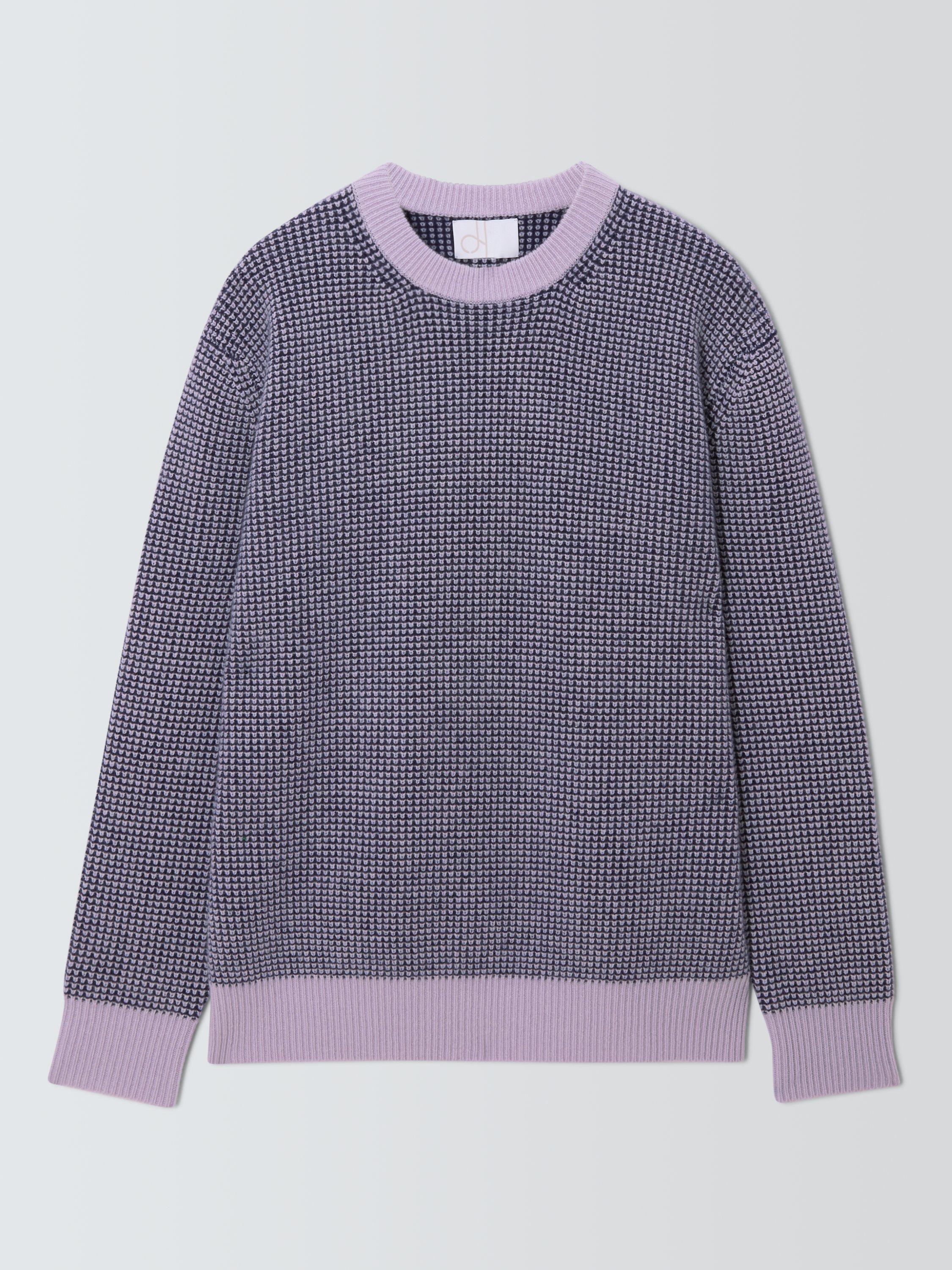 Product image 5 of 7, which shows John Lewis Cashmere Crew Neck Waffle Texture Jumper, Lilac, S