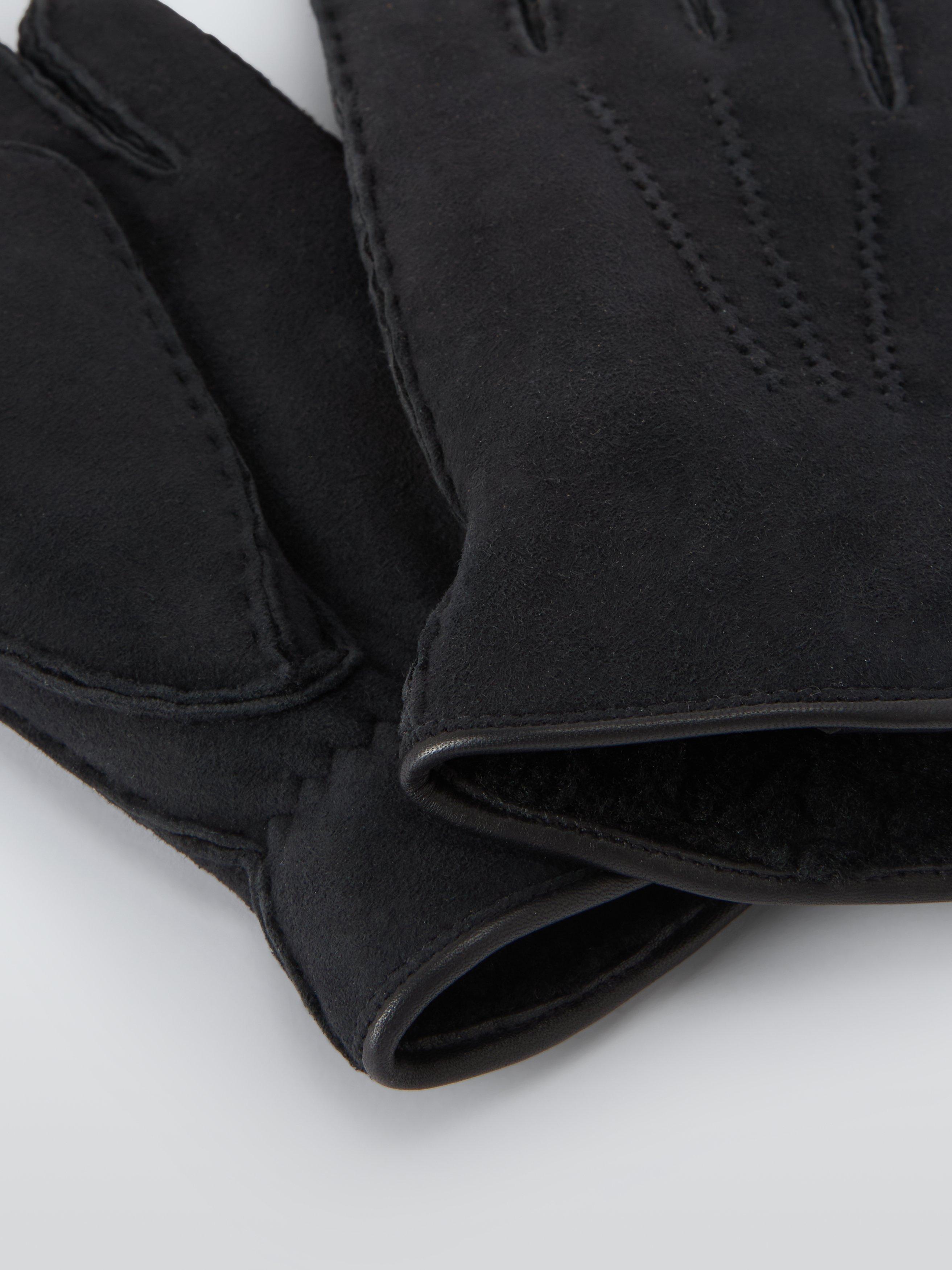 Product image 2 of 2, which shows John Lewis Sheepskin Gloves, Black, M