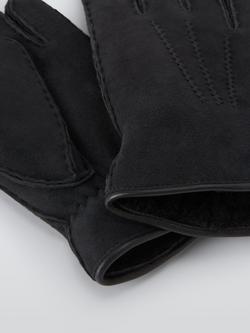 John Lewis Sheepskin Gloves - view 2, Black