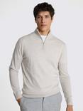 Moss Merino Zip-Neck Jumper