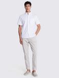 Moss Regular Fit Washed Cotton Oxford Shirt, White