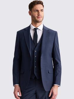 Moss Tailored Fit Performance Suit Jacket, Blue