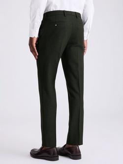 Moss Slim Fit Donegal Trousers - view 2, Khaki