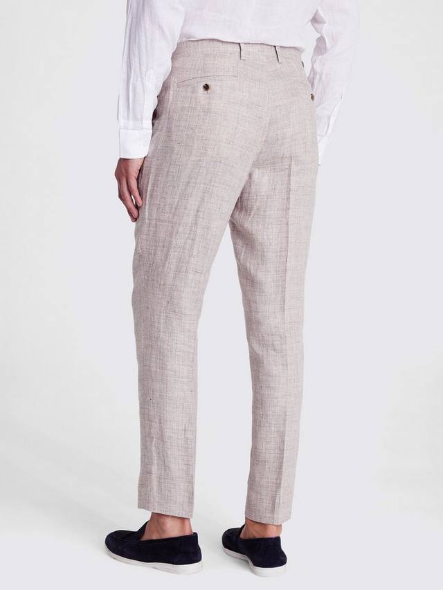 Moss Tailored Fit Linen Suit Trousers, Beige Moss Tailored Fit Linen Suit Trousers, Beige