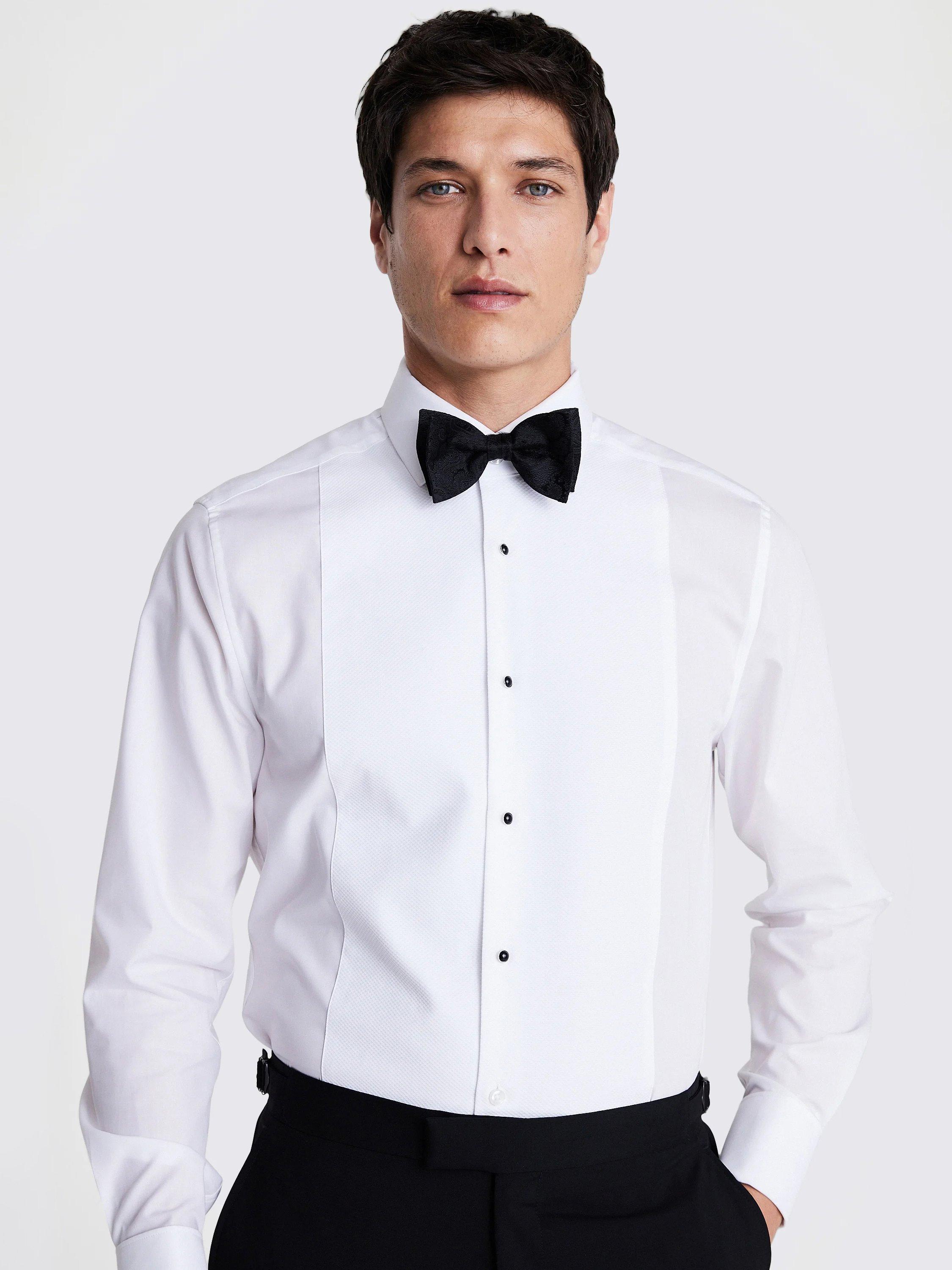 Product image 2 of 2, which shows Moss Silk Paisley Pattern Bow Tie, Black, One Size