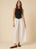 Nobody's Child Verity Drop Waist Organic Cotton Rich Dress, Black/White