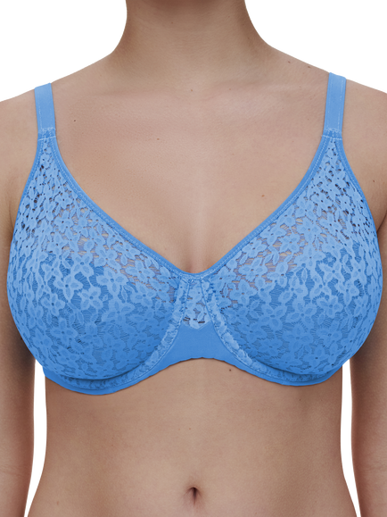 Chantelle Norah Comfort Underwired Bra - view 2, Antoinette Blue