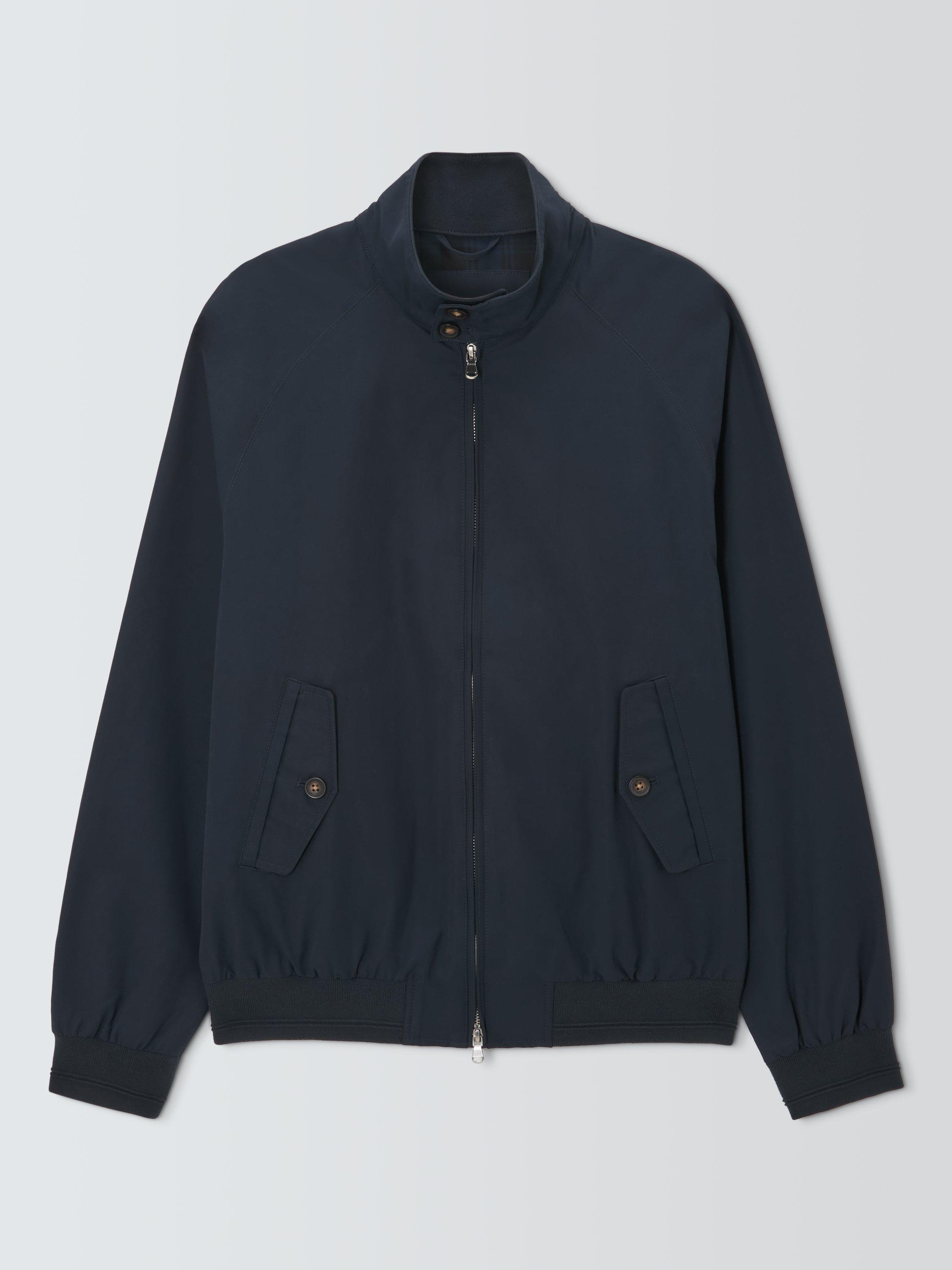 Product image 4 of 6, which shows John Lewis Cotton Blend Harrington Jacket, Navy, S
