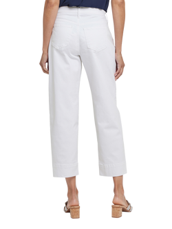 NYDJ High RIse Balloon Ankle Jeans - view 2, Optic White