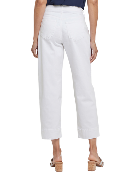 NYDJ High RIse Balloon Ankle Jeans - view 2, Optic White