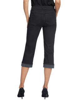 NYDJ Marilyn Straight Crop Jeans - view 2, Black