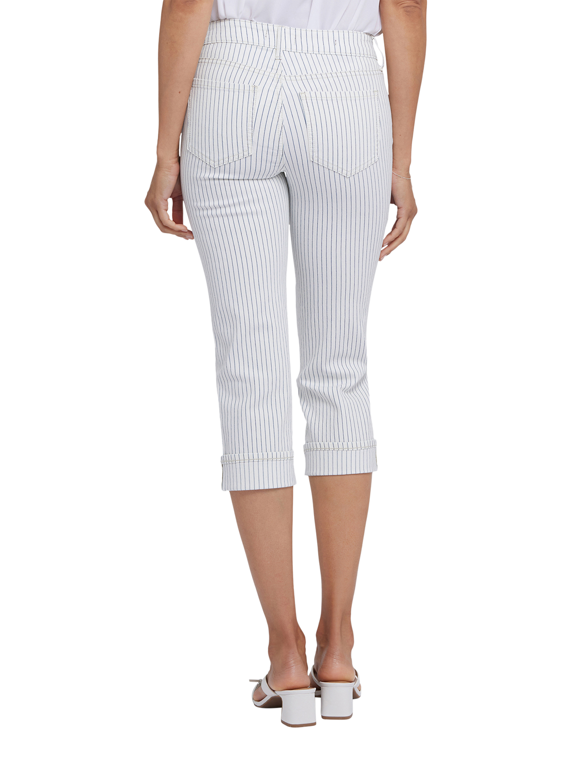 Product image 2 of 6, which shows NYDJ Marilyn Straight Crop Jeans, Palencia, 4