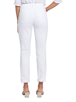 NYDJ Margot Girlfriend Jeans - view 2, Optic White