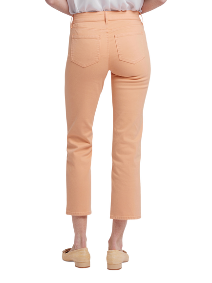 NYDJ Marilyn Straight Ankle Jeans - view 2, Apricot Nectar