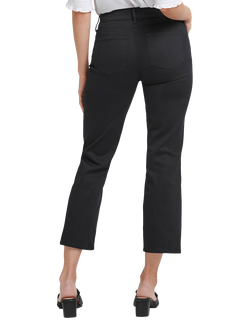 NYDJ Marilyn Straight Ankle Jeans - view 2, Black