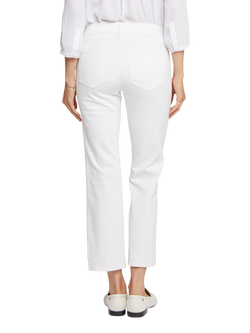 NYDJ Marilyn Straight Ankle Jeans - view 2, White
