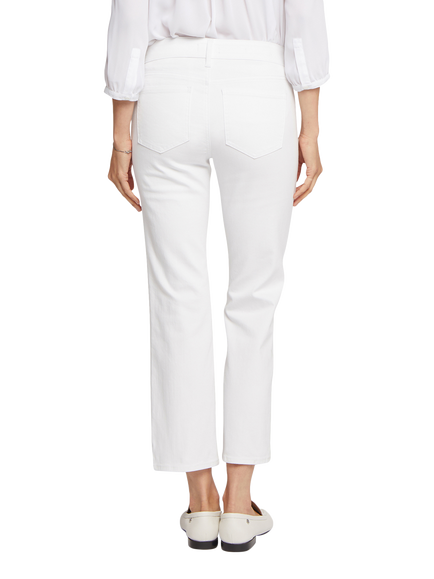 NYDJ Marilyn Straight Ankle Jeans - view 2, White