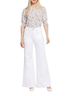 NYDJ Mia Palazzo Jeans, Optic White
