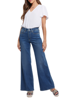 NYDJ Petite Mia Palazzo Jeans, Valencia Surf