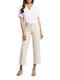 NYDJ Teresa Wide Leg Ankle Jeans, Feather