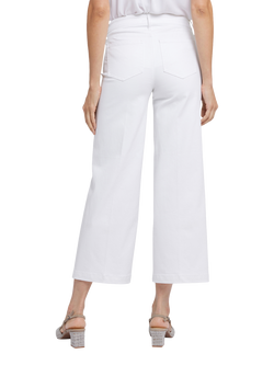 NYDJ Teresa Wide Leg Ankle Jeans - view 2, Optic White