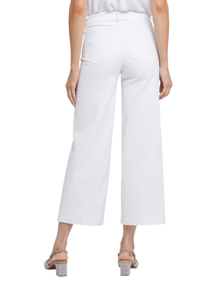 NYDJ Teresa Wide Leg Ankle Jeans - view 2, Optic White
