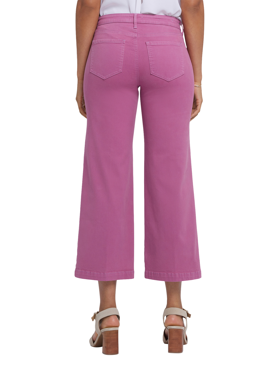 Product image 2 of 6, which shows NYDJ Teresa Wide Leg Ankle Jeans, Red Violet, 4