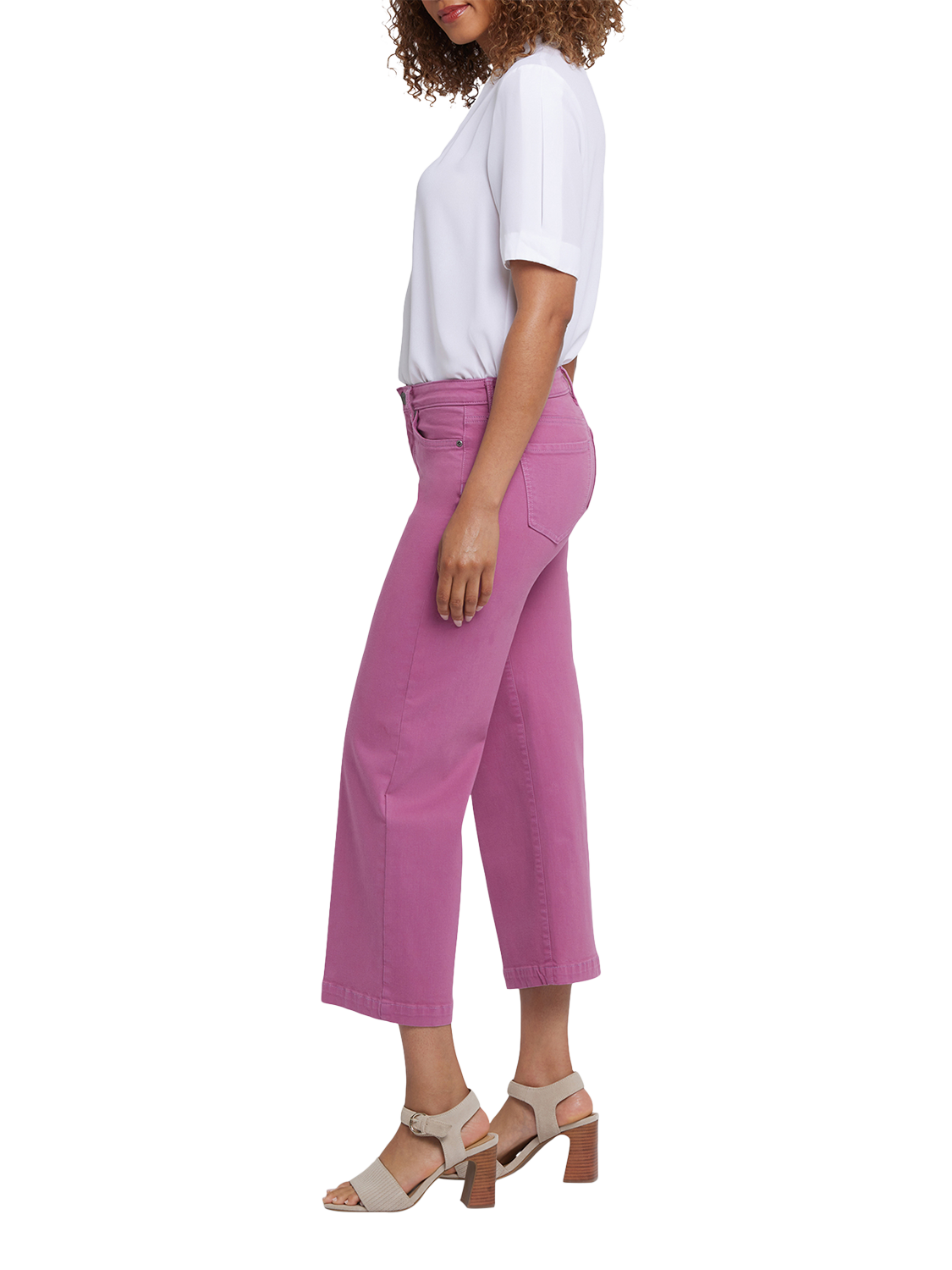 Product image 5 of 6, which shows NYDJ Teresa Wide Leg Ankle Jeans, Red Violet, 4