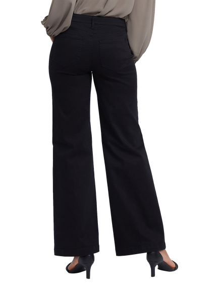 NYDJ Teresa Wide Leg Jeans - view 2, Black