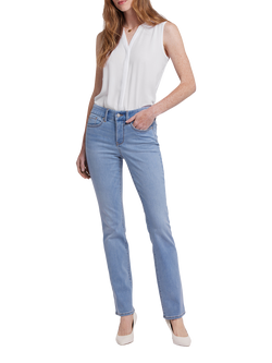 NYDJ Waist-Match Marilyn Straight Jeans, Santiago Sea
