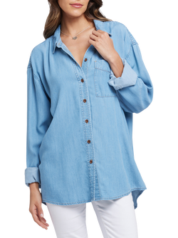 NYDJ Oversized Shirt, Canary Beach, Canary Beach