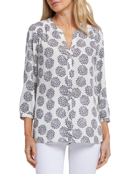 NYDJ Pintuck Blouse, La Casa Blanca