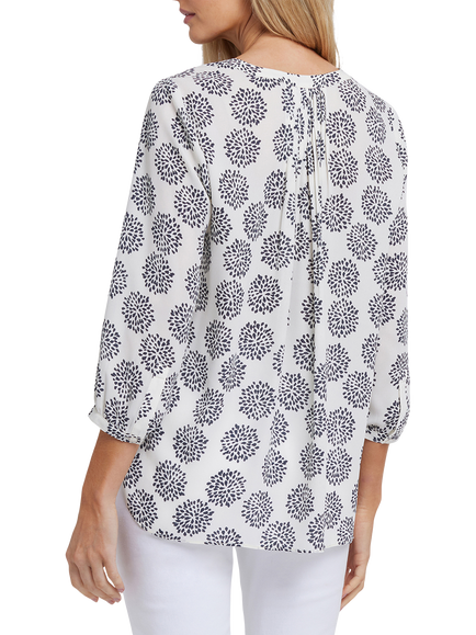 NYDJ Pintuck Blouse - view 2, La Casa Blanca