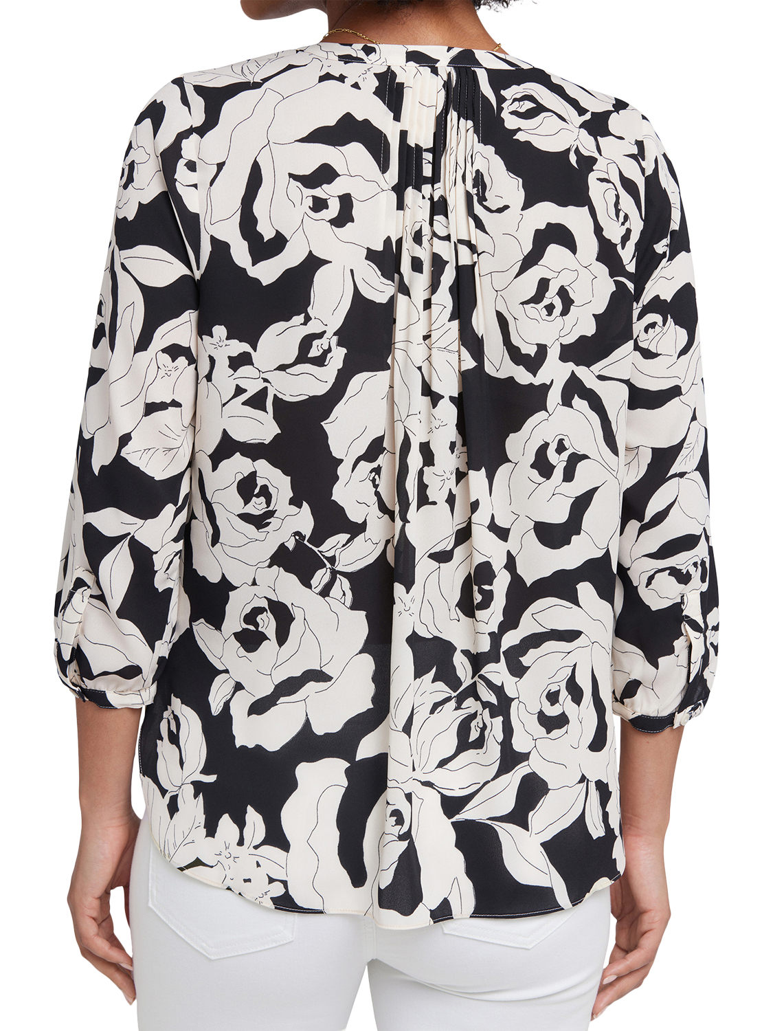 Product image 6 of 6, which shows NYDJ Pintuck Blouse, La Solana, XS